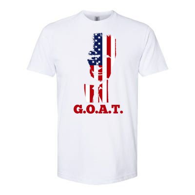 Trump USA Flag GOAT Softstyle® CVC T-Shirt