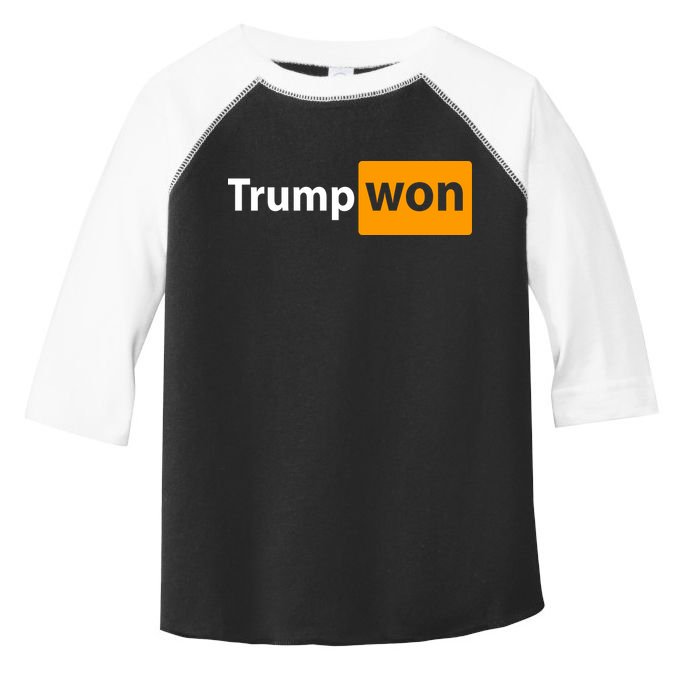 Trump Won Toddler Fine Jersey T-Shirt