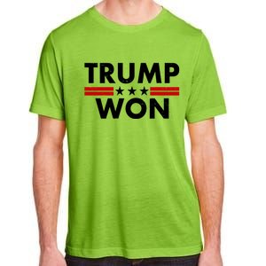 Trump Won 2021 Election Pro Trump Adult ChromaSoft Performance T-Shirt