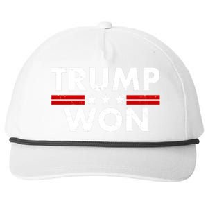 Trump Won 2021 Election Pro Trump Snapback Five-Panel Rope Hat