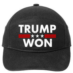 Trump Won 2021 Election Pro Trump 7-Panel Snapback Hat