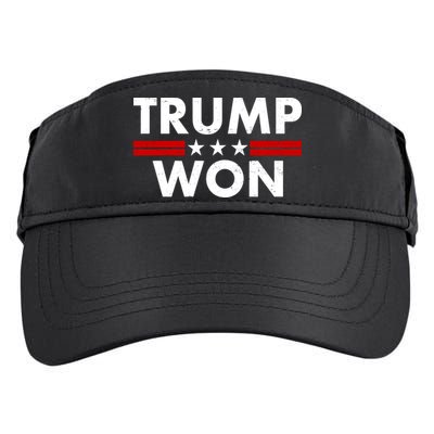 Trump Won 2021 Election Pro Trump Adult Drive Performance Visor