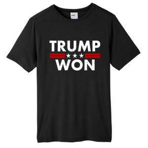 Trump Won 2021 Election Pro Trump Tall Fusion ChromaSoft Performance T-Shirt