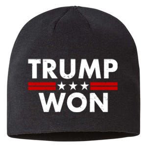 Trump Won 2021 Election Pro Trump Sustainable Beanie