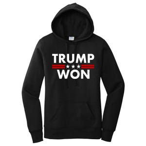 Trump Won 2021 Election Pro Trump Women's Pullover Hoodie