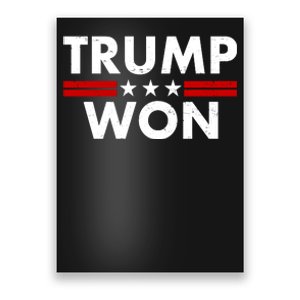 Trump Won 2021 Election Pro Trump Poster