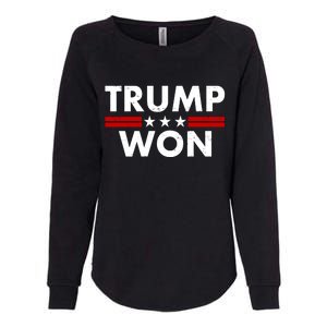 Trump Won 2021 Election Pro Trump Womens California Wash Sweatshirt