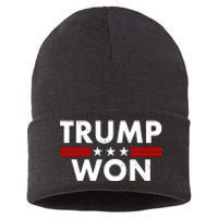 Trump Won 2021 Election Pro Trump Sustainable Knit Beanie