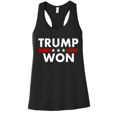 Trump Won 2021 Election Pro Trump Women's Racerback Tank