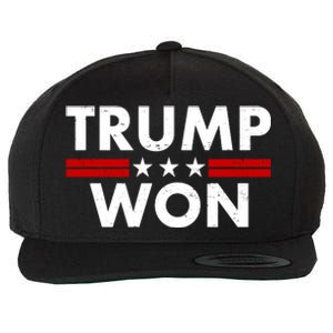 Trump Won 2021 Election Pro Trump Wool Snapback Cap