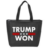 Trump Won 2021 Election Pro Trump Zip Tote Bag