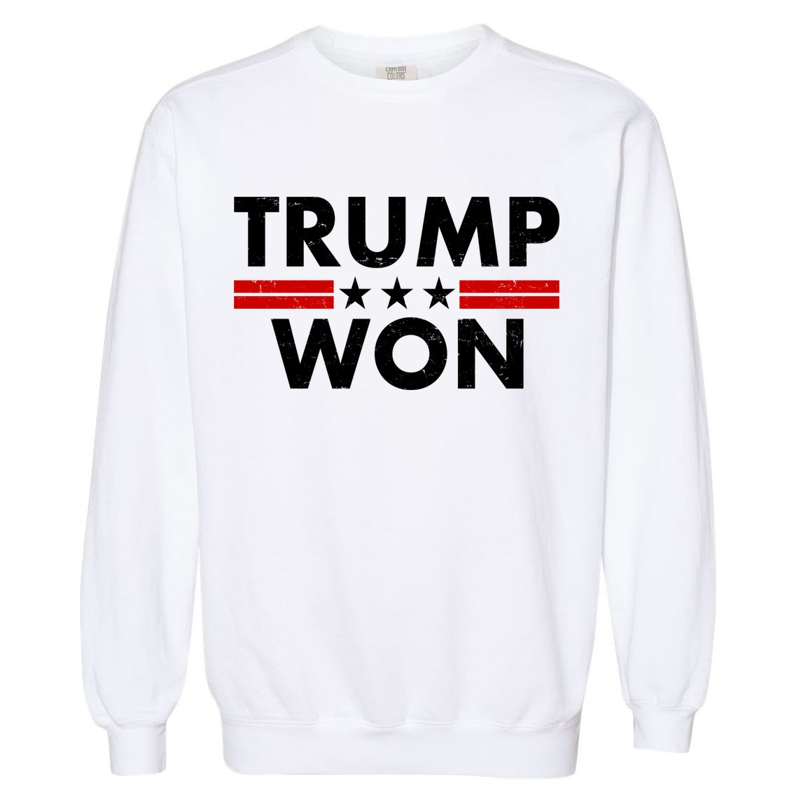 Trump Won 2021 Election Pro Trump Garment-Dyed Sweatshirt