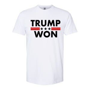 Trump Won 2021 Election Pro Trump Softstyle CVC T-Shirt