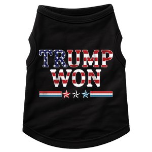 Trump Won American Flag Pro Republican Doggie Tank