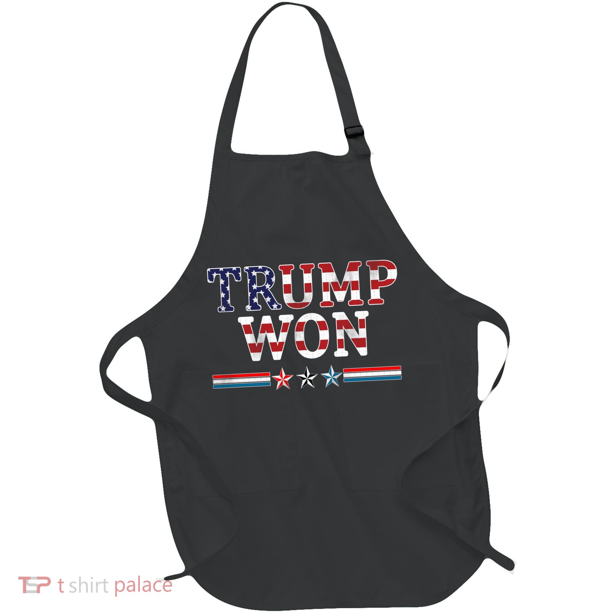 Trump Won American Flag Pro Republican Apron