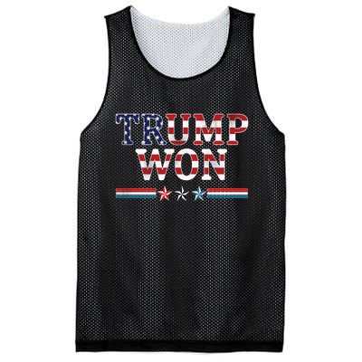 Trump Won American Flag Pro Republican Mesh Reversible Basketball Jersey Tank