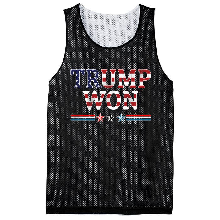 Trump Won American Flag Pro Republican Mesh Reversible Basketball Jersey Tank