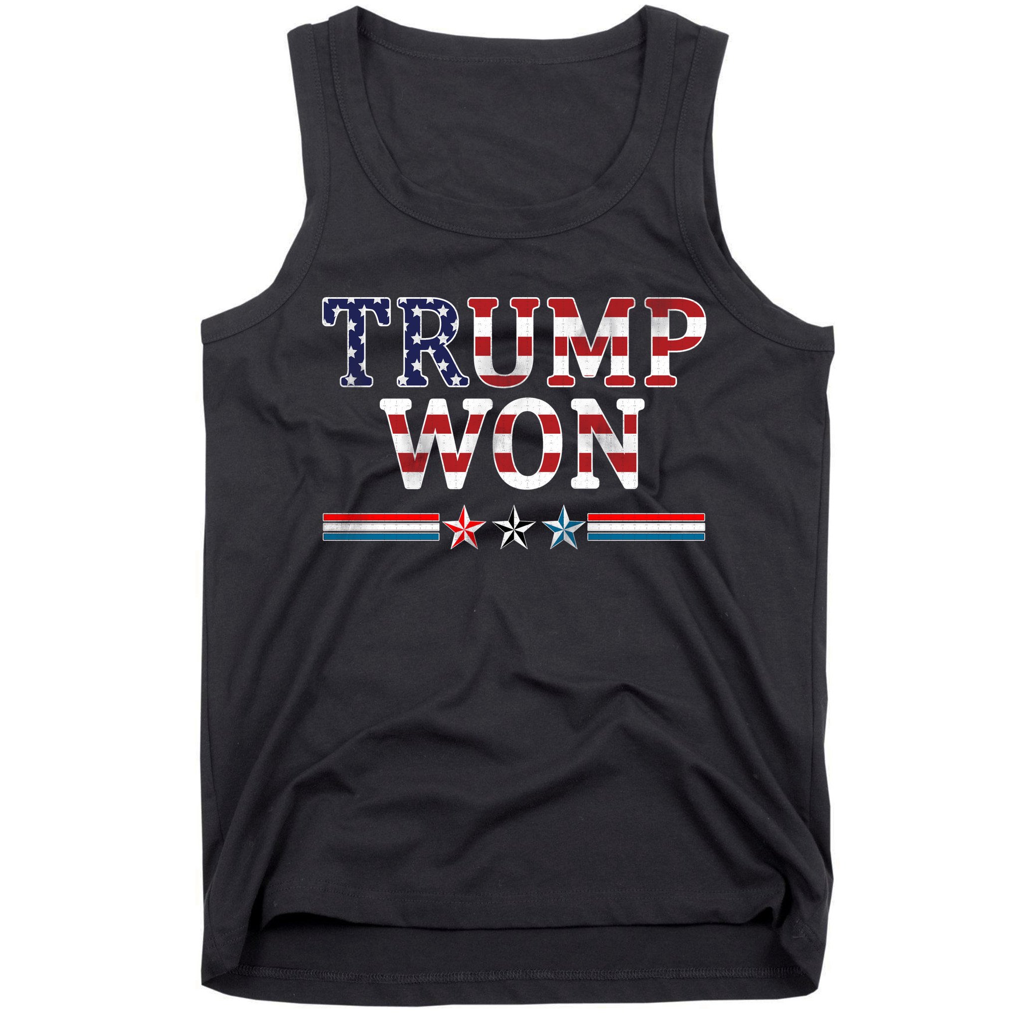 Trump Won American Flag Pro Republican Tank Top