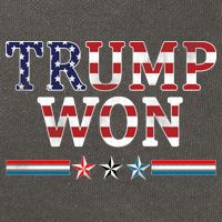 Trump Won American Flag Pro Republican Cotton Canvas Backpack