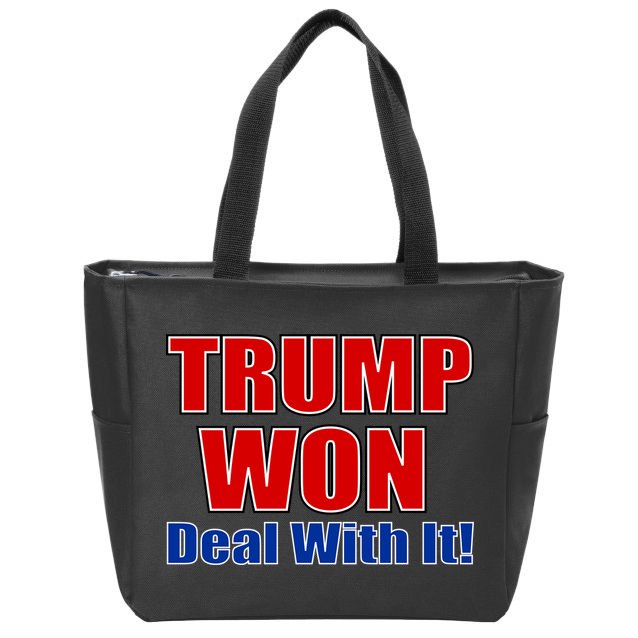 Trump Won Deal With It Zip Tote Bag