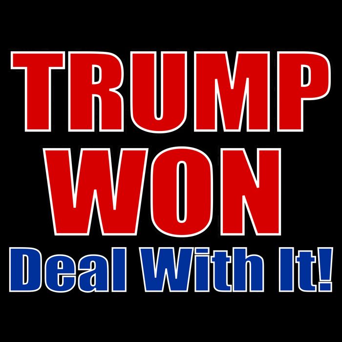 Trump Won Deal With It Zip Tote Bag
