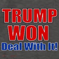 Trump Won Deal With It Vector Backpack