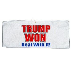 Trump Won Deal With It Large Microfiber Waffle Golf Towel