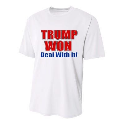 Trump Won Deal With It Youth Performance Sprint T-Shirt