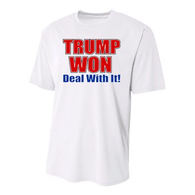 Trump Won Deal With It Youth Performance Sprint T-Shirt