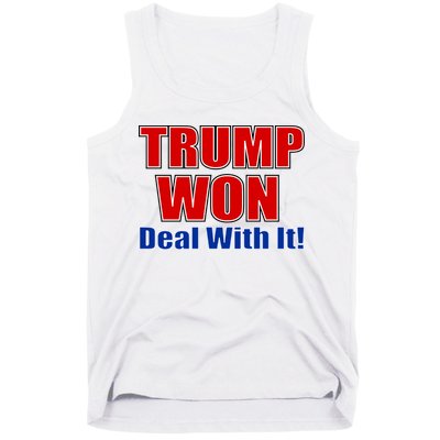 Trump Won Deal With It Tank Top