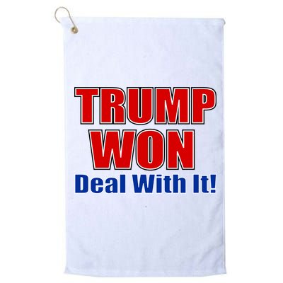 Trump Won Deal With It Golf Towel