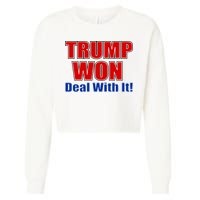 Trump Won Deal With It Cropped Pullover Crew