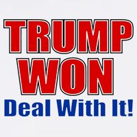 Trump Won Deal With It Cropped Pullover Crew