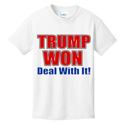Trump Won Deal With It Kids T-Shirt