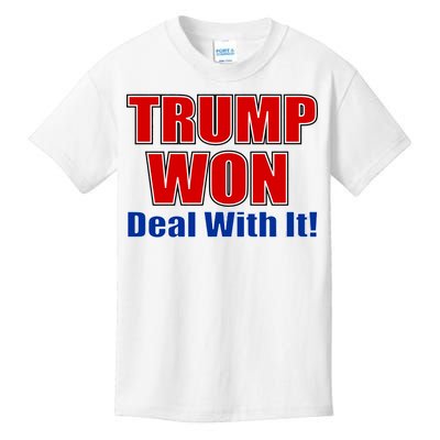 Trump Won Deal With It Kids T-Shirt