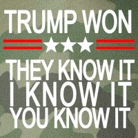 Trump Won They Know It I Know It You Know It Legacy Tie Dye Trucker Hat