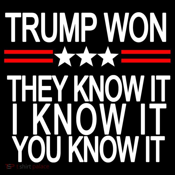 Trump Won They Know It I Know It You Know It Flexfit Unipanel Trucker Cap