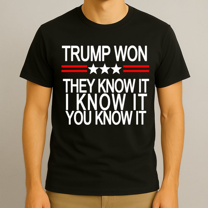 Trump Won They Know It I Know It You Know It T-Shirt