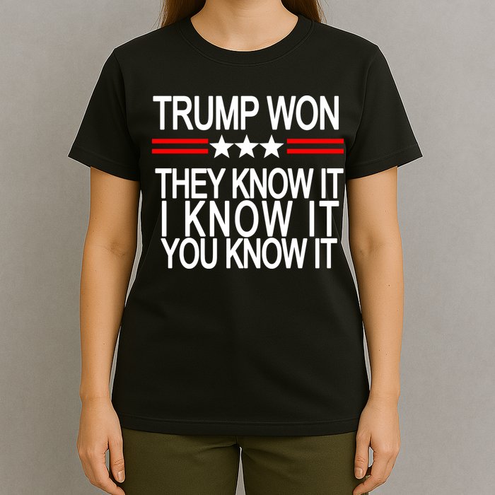 Trump Won They Know It I Know It You Know It T-Shirt