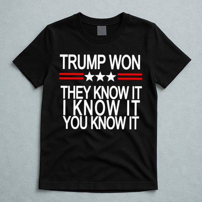 Trump Won They Know It I Know It You Know It T-Shirt