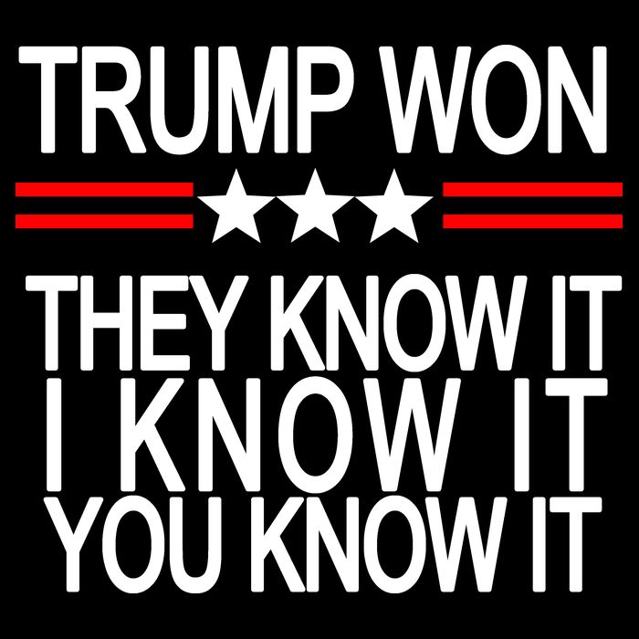Trump Won They Know It I Know It You Know It Backpack