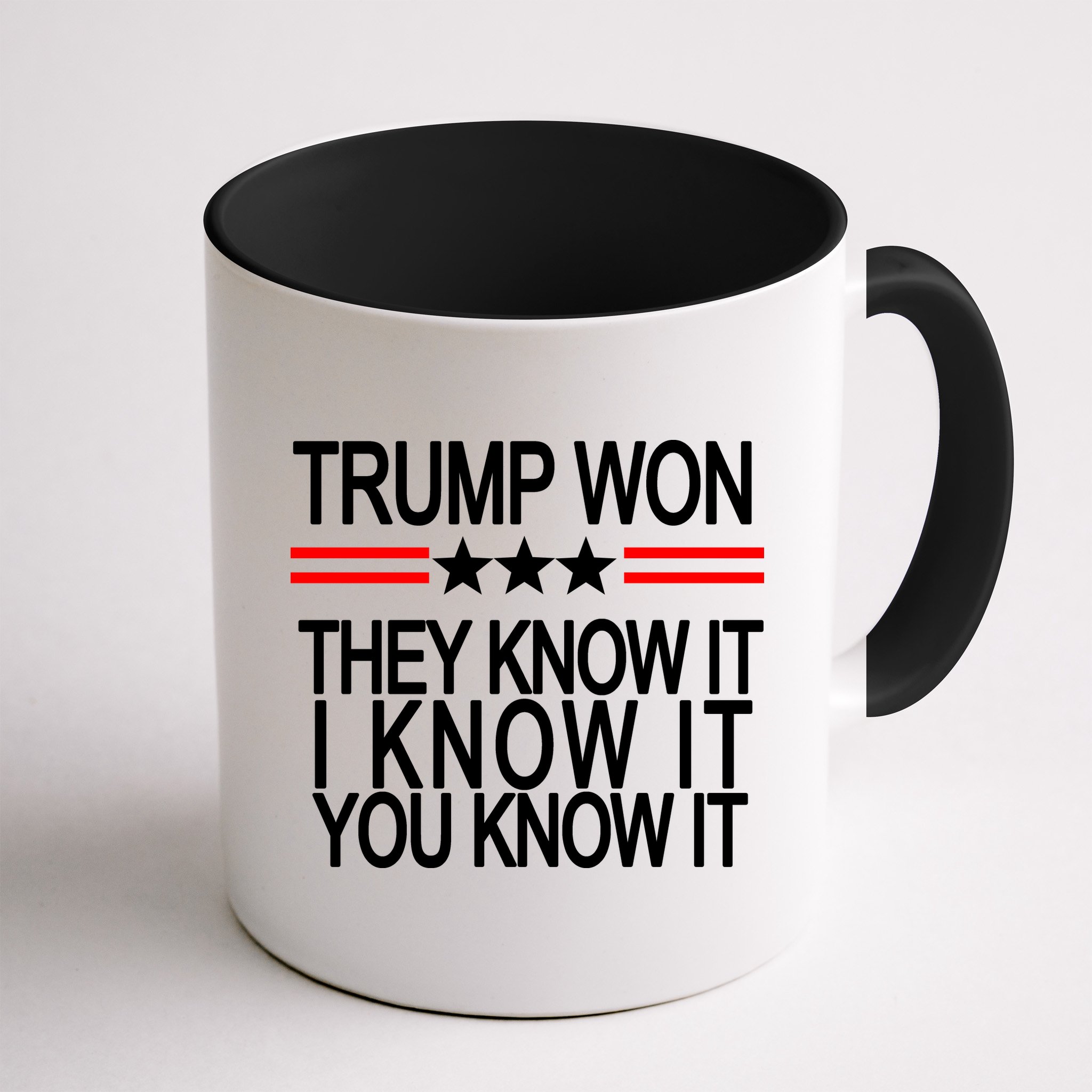 Trump Won They Know It I Know It You Know It Mug