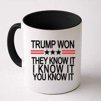 Trump Won They Know It I Know It You Know It Mug