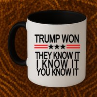 Trump Won They Know It I Know It You Know It Mug