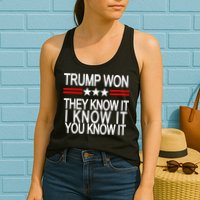 Trump Won They Know It I Know It You Know It Womens Tank Top