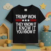 Trump Won They Know It I Know It You Know It Toddler T-Shirt
