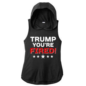 Trump You're Fired! Pro Biden Ladies PosiCharge Tri-Blend Wicking Draft Hoodie Tank