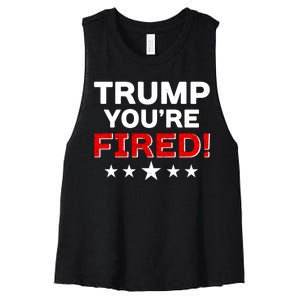 Trump You're Fired! Pro Biden Women's Racerback Cropped Tank