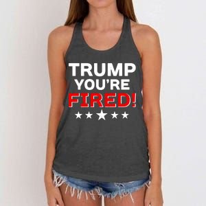 Trump You're Fired! Pro Biden Women's Knotted Racerback Tank