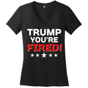 Trump You're Fired! Pro Biden Women's V-Neck T-Shirt